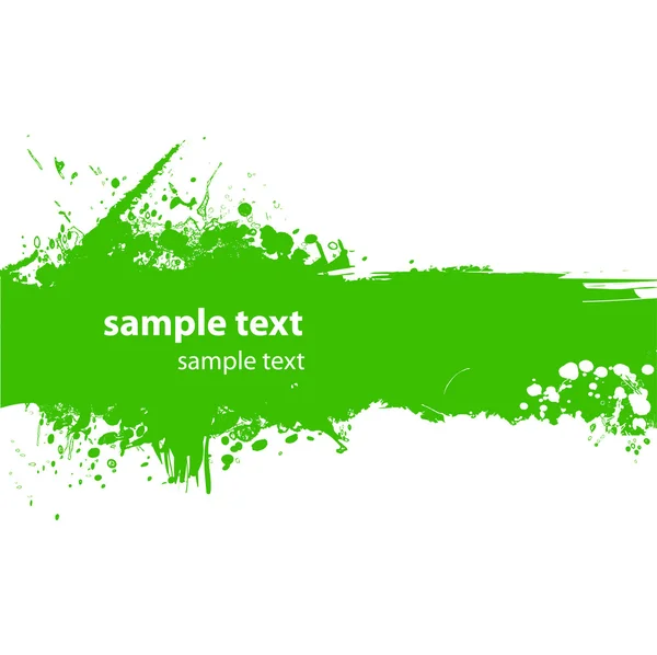 Green grungy banner with copy space — Stock Vector