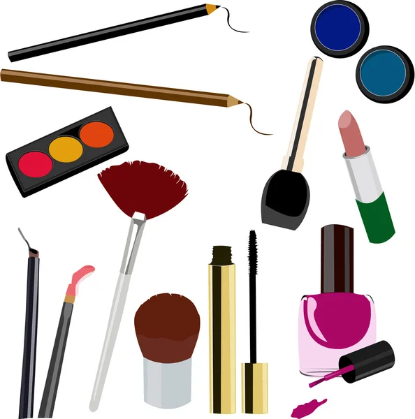 Outils de maquillage — Image vectorielle