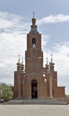 Cathedral of the Holy Virgin in the town of Mineral Waters. clipart