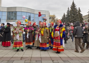 Pyatigorsk. Gözleme günü kutlama.