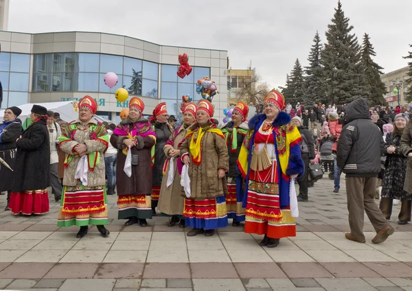 Pyatigorsk. palacsinta ünnepe. — Stock Fotó