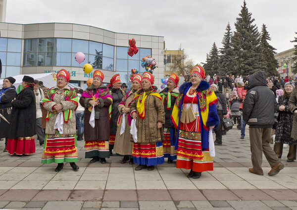 Pyatigorsk. Pancake Day Celebration.