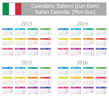 2013-2016 tip-1 İtalyan takvimi Pts-Paz