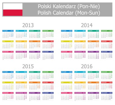 2013-2016 tip-1 Lehçe takvimi Pts-Paz