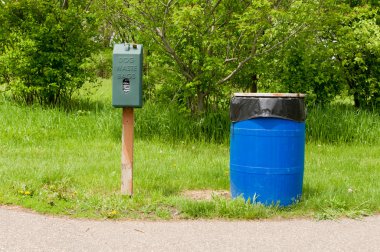 Animal Waste Bag Station clipart