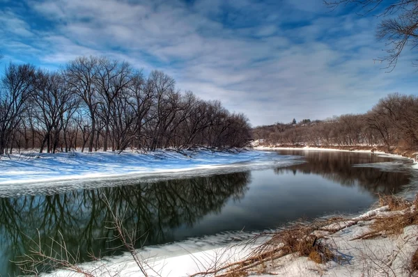 Téli Minnesota River — Stock Fotó