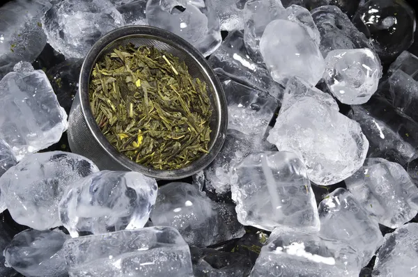 乗アイス緑茶 — ストック写真