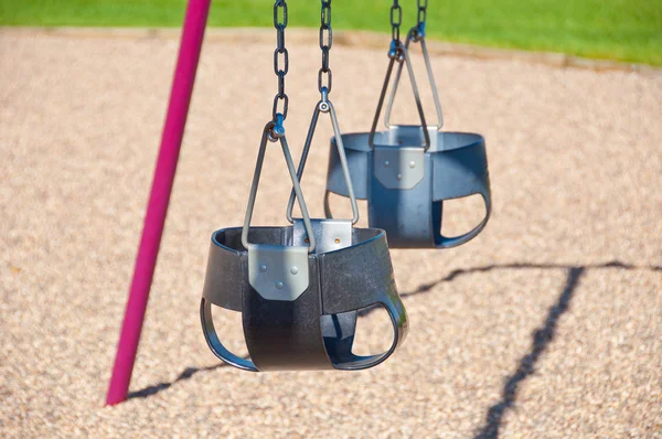 Two Child Swings — Stock Photo, Image