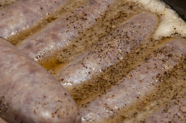 Beer Brats in a Crock Pot — Stock Photo, Image