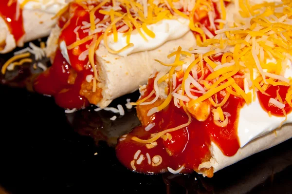 Mexican Burritos Closeup — Stock Photo, Image