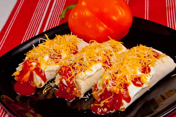Mexicaanse burrito 's — Stockfoto
