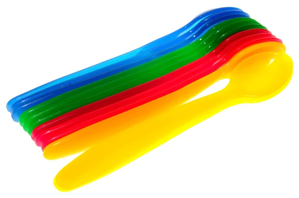 Kolorowe łyżki — Zdjęcie stockowe
