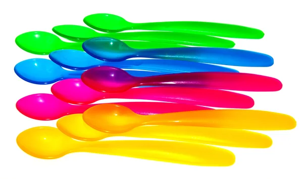 Cucharas coloridas — Foto de Stock