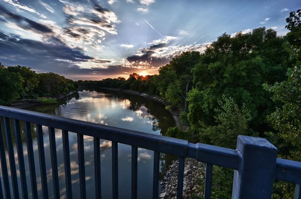 Minnesota River Coucher de soleil — Photo
