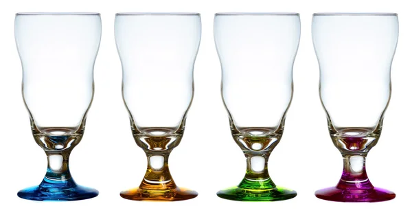 Quatro copos de cristal — Fotografia de Stock