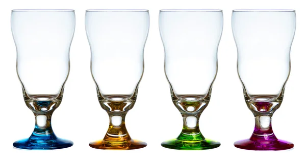 Quatro copos de cristal — Fotografia de Stock