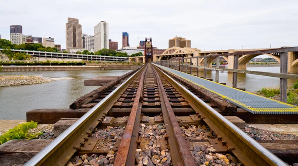 Railroad Tracks in Saint Paul — Stock Photo, Image