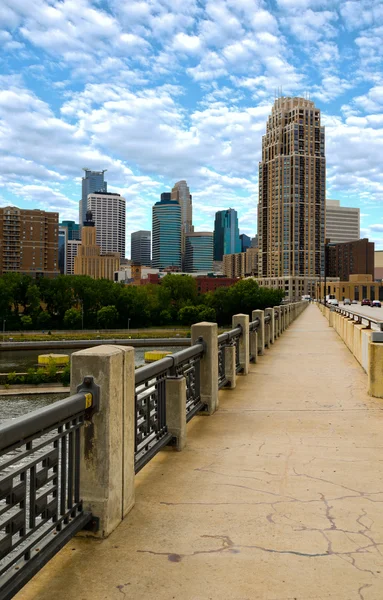Városi híd sétány — Stock Fotó