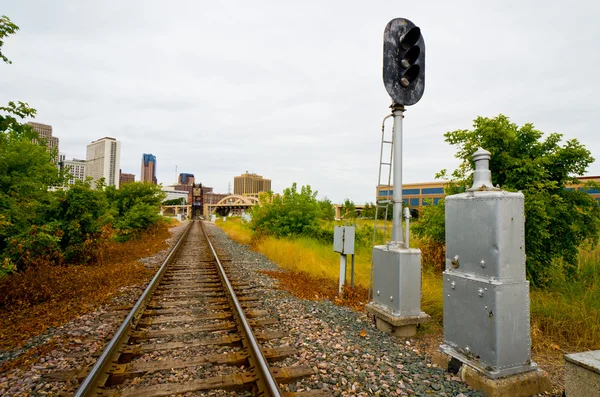 Rastreamentos ferroviários em Saint Paul — Fotografia de Stock