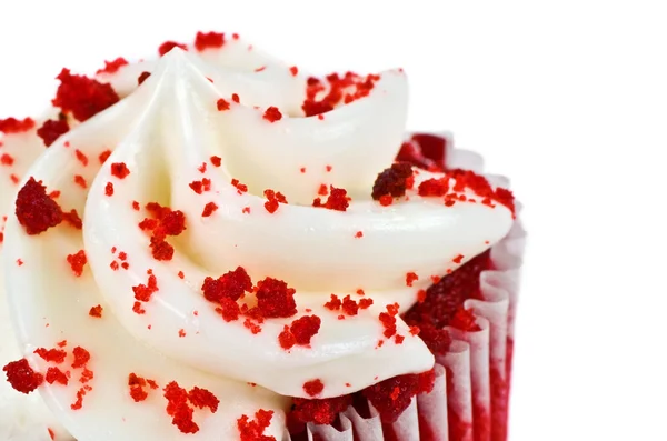 Κόκκινο βελούδο cupcake — Φωτογραφία Αρχείου