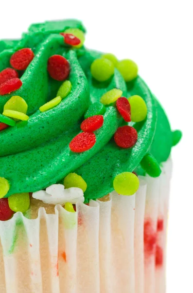 Egyetlen zöld Cupcake — Stock Fotó