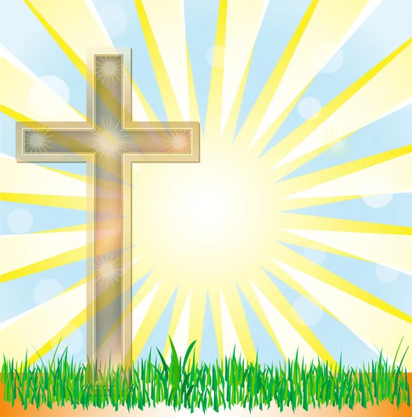 Vecteur de fond estival abstrait avec croix pour différentes utilisations — Image vectorielle