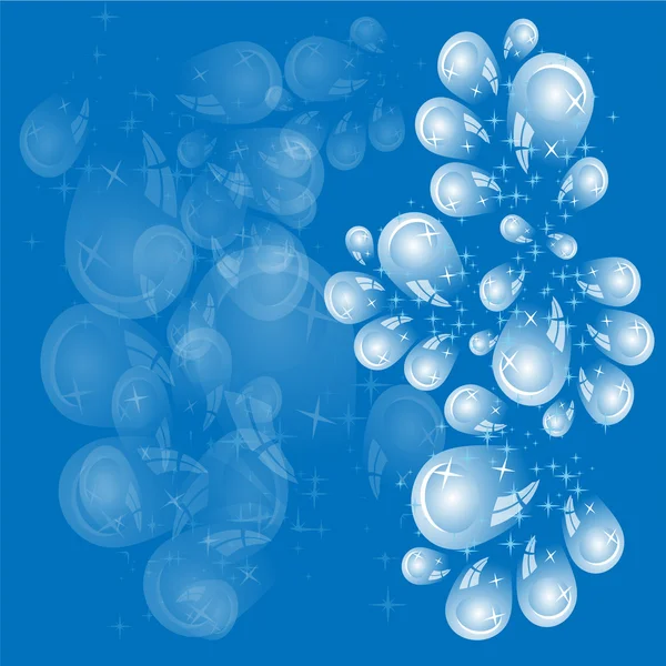 Abstract water drops background — Stock Vector