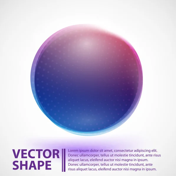 Forma de esfera vetorial abstrato — Vetor de Stock