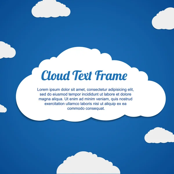 Flyer of dekking bewolkt ontwerp — Stockvector