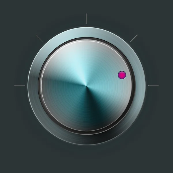 Contrôle de bouton de volume isolé — Image vectorielle