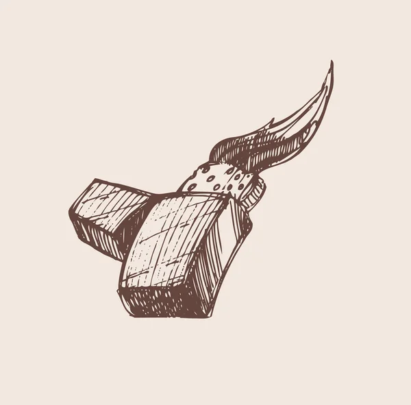 Croquis d'un briquet allumé — Image vectorielle