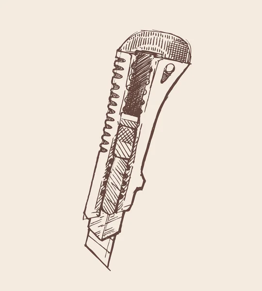 Illustration du couteau de bureau — Image vectorielle