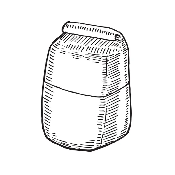 Sac de dessin animé de farine — Image vectorielle