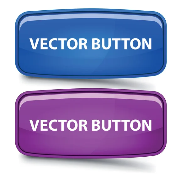 Вектор Прямокутна скляна кнопка — стоковий вектор