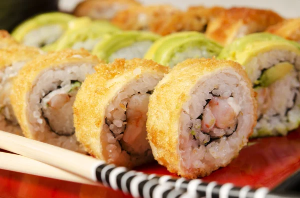 Sushi-Makroaufnahme — Stockfoto