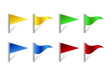 The flags clipart