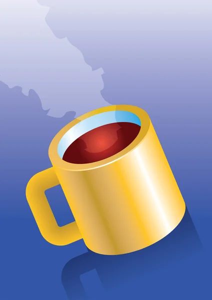O ceașcă de cafea — Vector de stoc