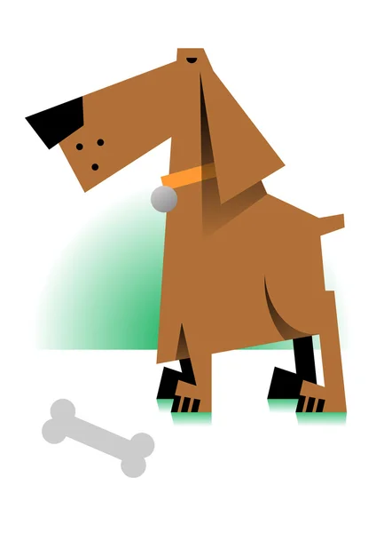The dog — Stock Vector