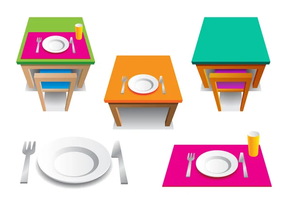 ชุดโต๊ะ — ภาพเวกเตอร์สต็อก