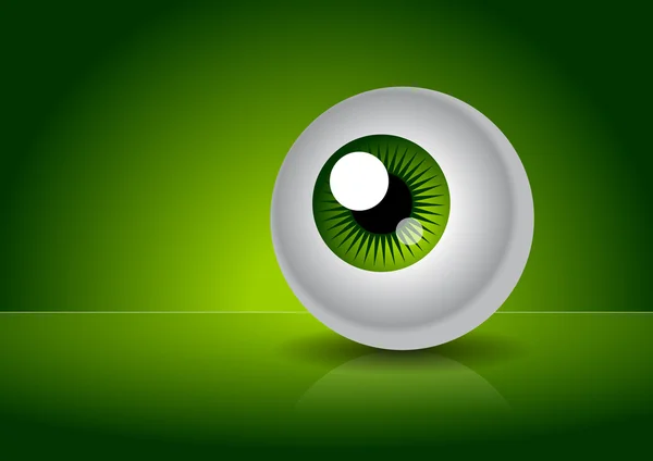 stock vector Green eye