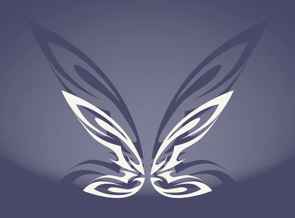 Der graue Schmetterling — Stockvektor