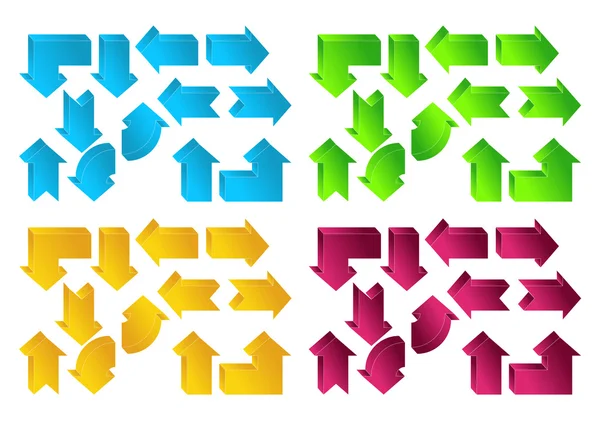 Flechas de cor Ilustrações De Bancos De Imagens Sem Royalties