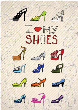 I love my shoes clipart