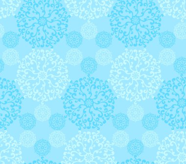 Blue seamless pattern clipart