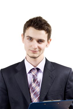 yakışıklı olan bir klasör ile