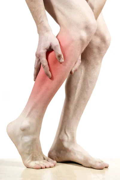 Perna dor nos pés — Fotografia de Stock