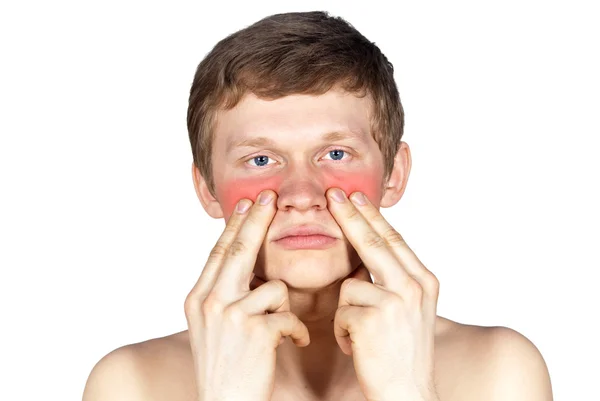 stock image Disease is marked with a red nose