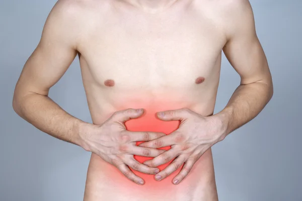 男の胃の病気 — ストック写真
