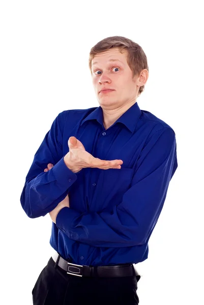 Boy shows his hand — Stock Photo, Image