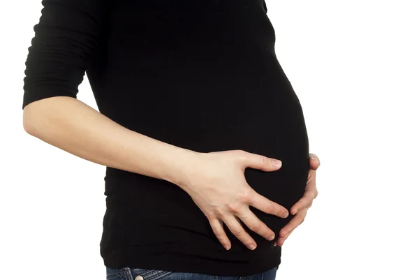 Magen av gravida kvinnor — Stockfoto